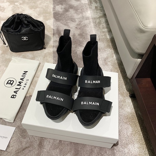 Balmain B-Bold High-Top Black Gold