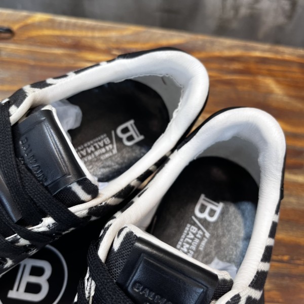 Balmain B-Court Low-Top Jacquard