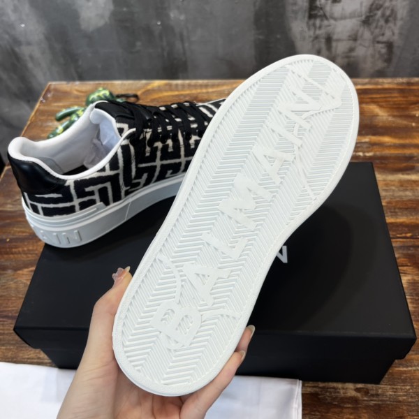 Balmain B-Court Low-Top Jacquard