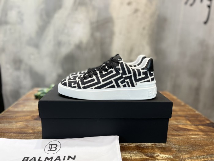 Balmain B-Court Low-Top Jacquard