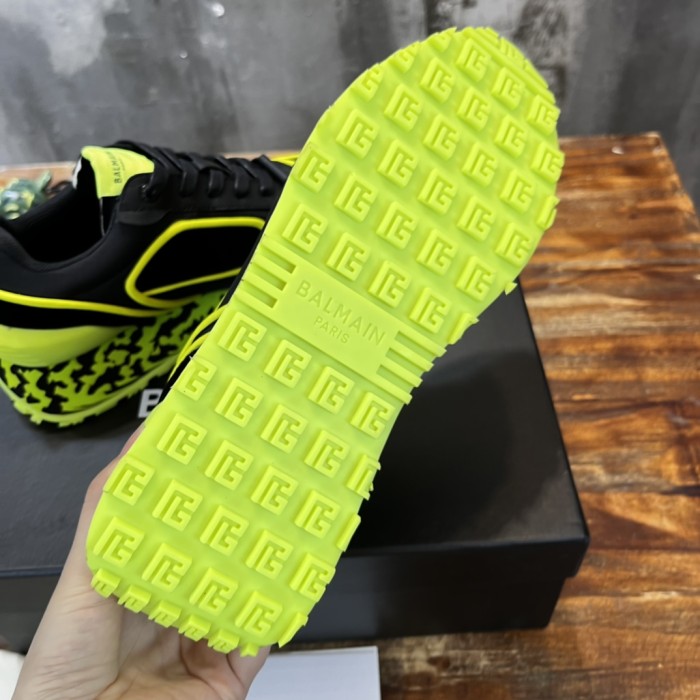 BALMAIN Sports Lifestyle Casual Shoes Men's Black Green