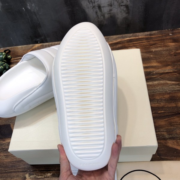 BALMAIN B IT Slide Slippers Men's White