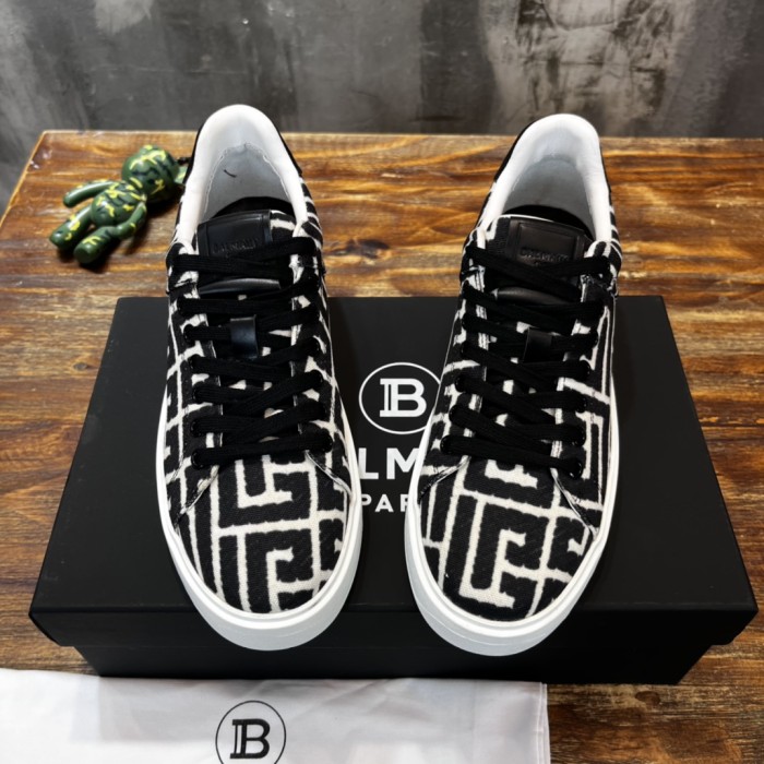 Balmain B-Court Low-Top Jacquard