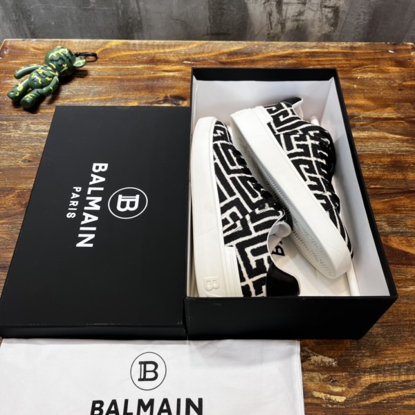 Balmain B-Court Low-Top Jacquard