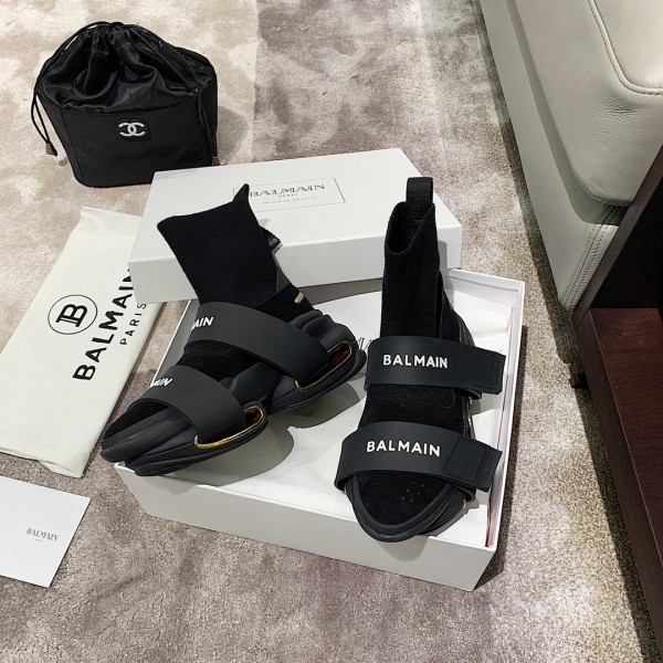 Balmain B-Bold High-Top Black Gold