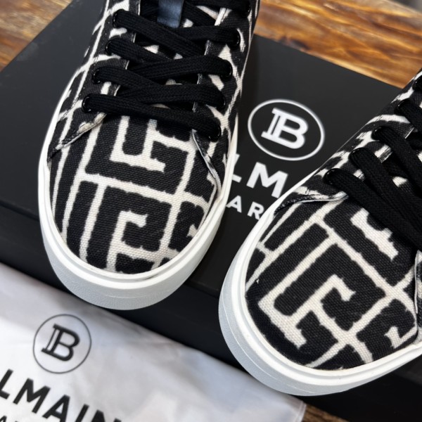 Balmain B-Court Low-Top Jacquard