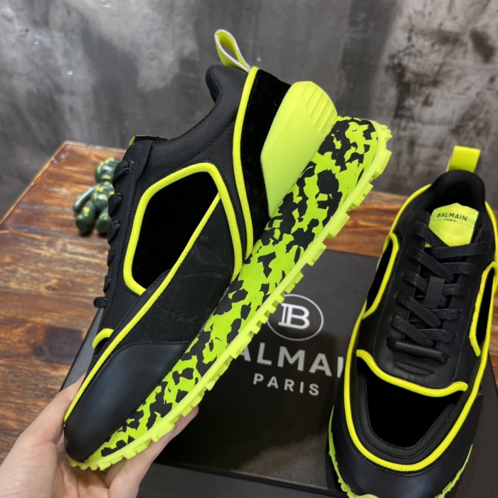BALMAIN Sports Lifestyle Casual Shoes Men's Black Green