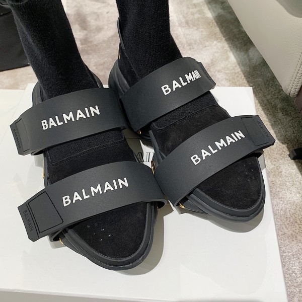 Balmain B-Bold High-Top Black Gold