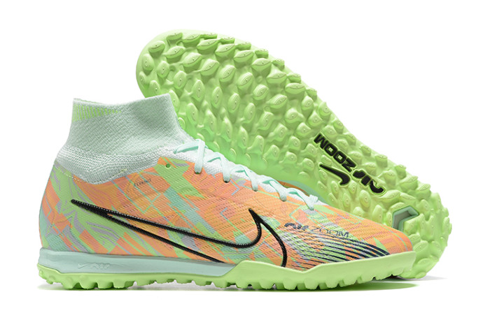 Nike Zoom Superfly 9 Soccer Shoes Men Mid-Top Green/Orange