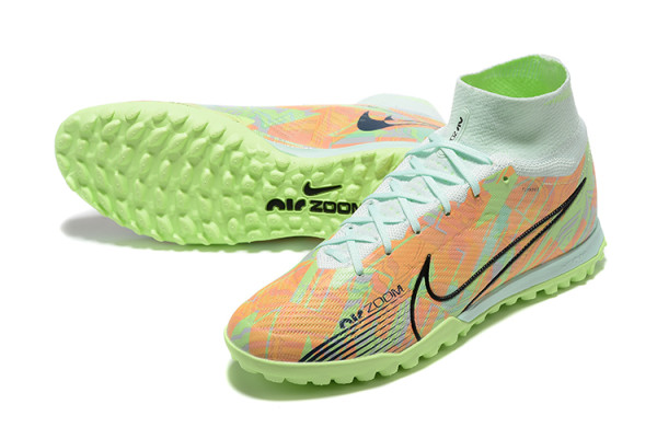 Nike Zoom Superfly 9 Soccer Shoes Men Mid-Top Green/Orange