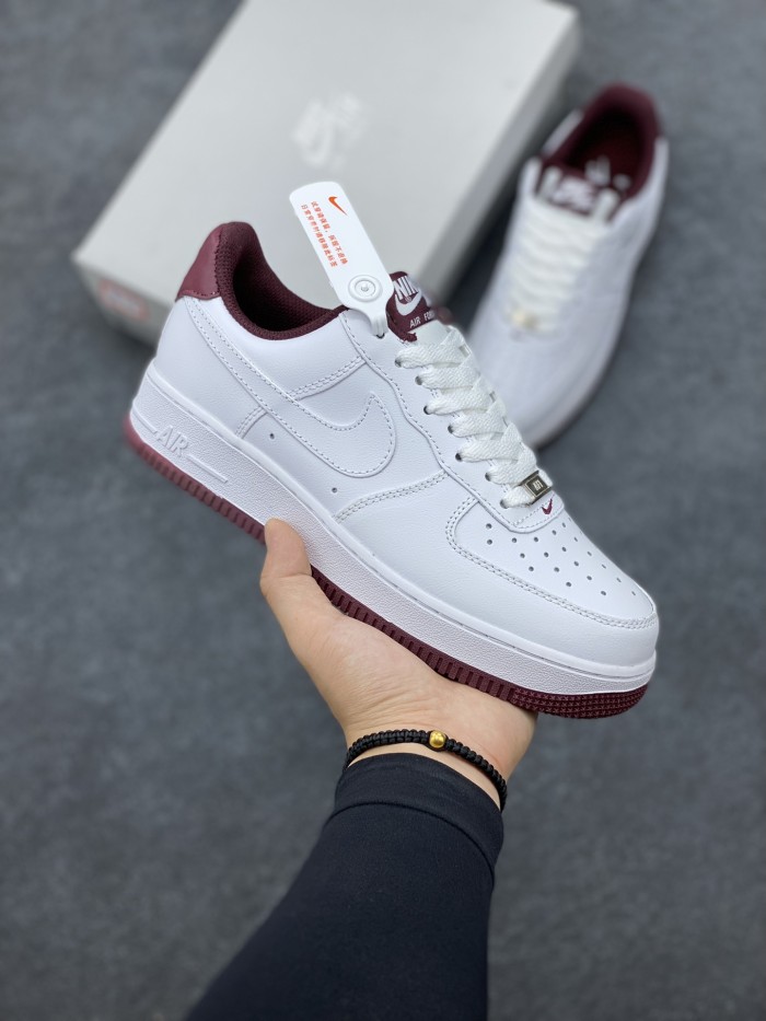 Nike Air Force 1 Low '07 White Dark Beetroot