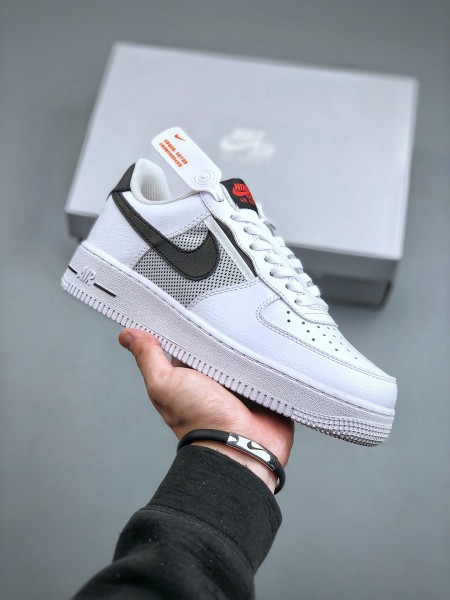 Nike Air Force 1 Low Mesh Pocket White Black