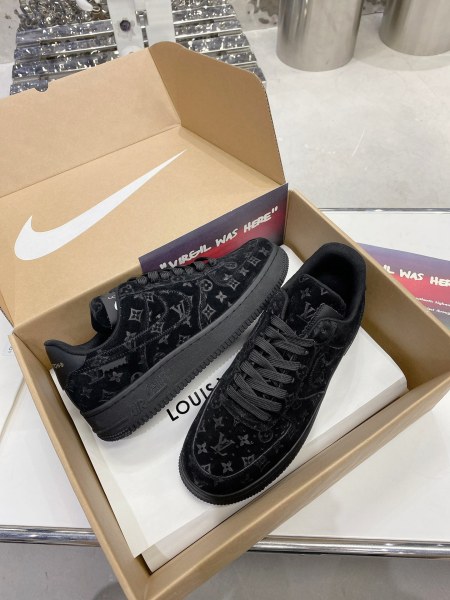 Louis Vuitton Nike Air Force 1 Low By Virgil Abloh Black