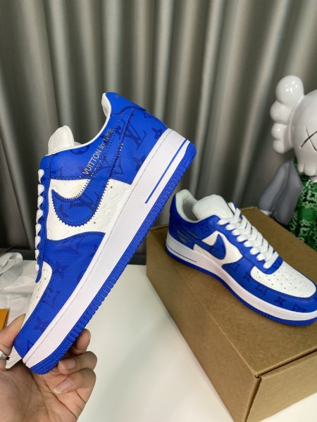 Louis Vuitton Nike Air Force 1 Low By Virgil Abloh White Royal