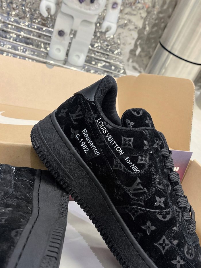 Louis Vuitton Nike Air Force 1 Low By Virgil Abloh Black