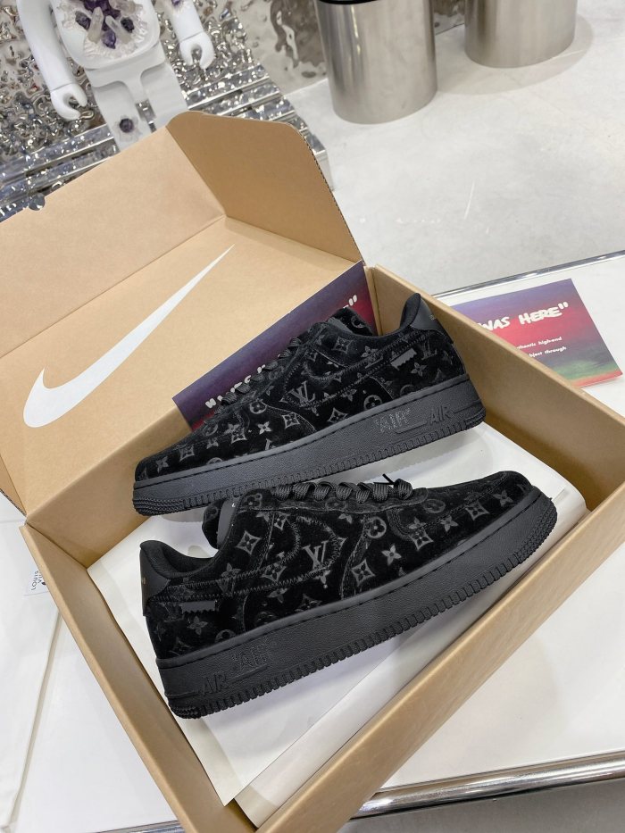 Louis Vuitton Nike Air Force 1 Low By Virgil Abloh Black