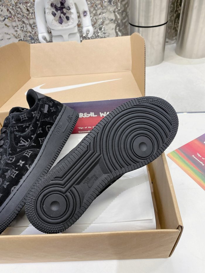 Louis Vuitton Nike Air Force 1 Low By Virgil Abloh Black
