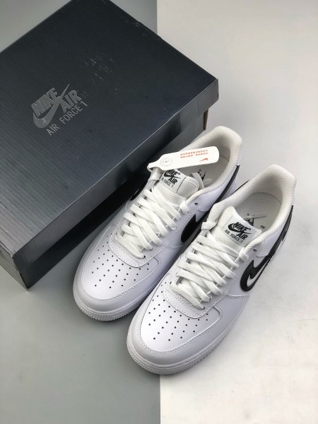 Nike Air Force 1 Low '07 FM Cut Out Swoosh White Black