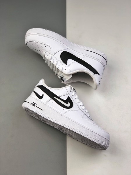 Nike Air Force 1 Low '07 FM Cut Out Swoosh White Black