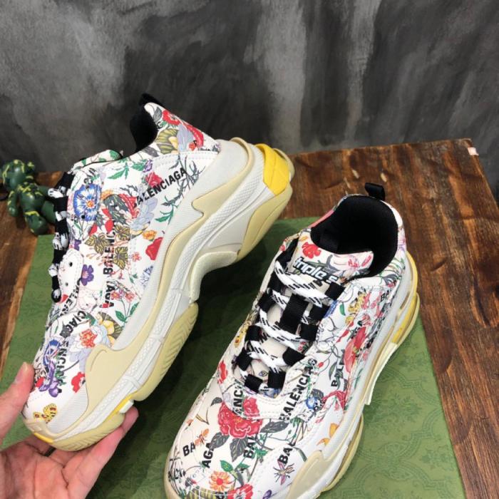 Gucci x Balenciaga The Hacker Project Triple S Flora Print