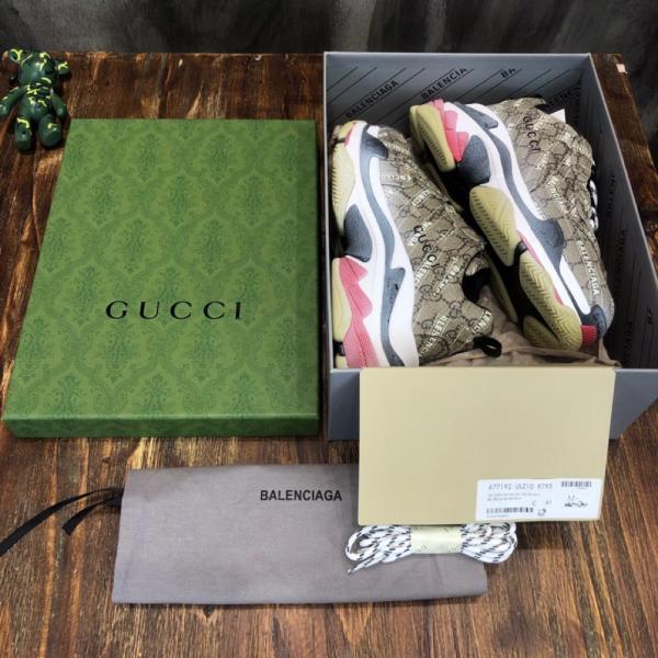 Gucci x Balenciaga The Hacker Project Triple S Beige