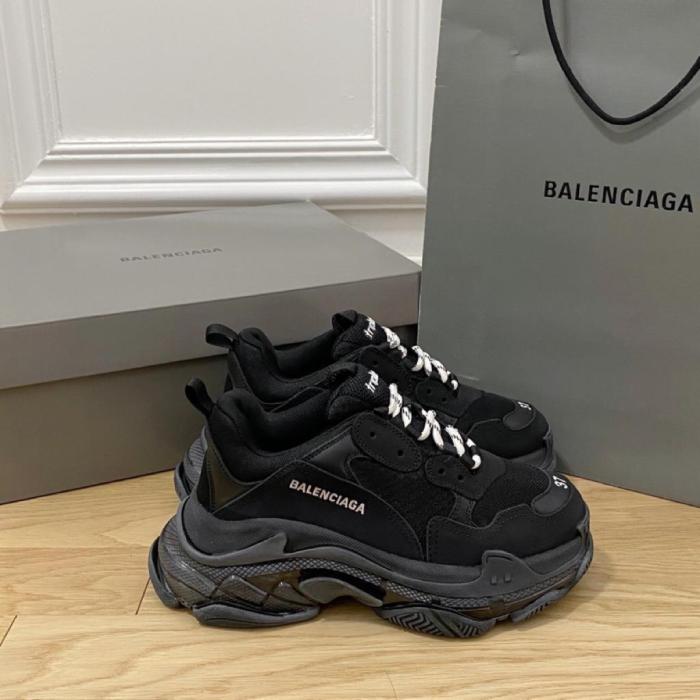 Balenciaga Triple S Clear Sole Double Black (W)