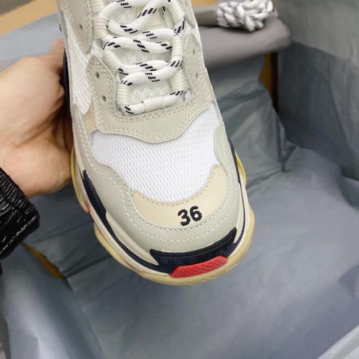 Balenciaga Triple S White Black Red