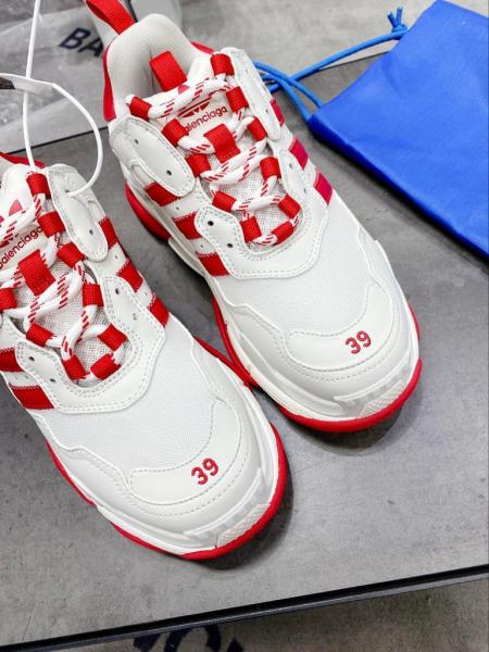 Balenciaga x adidas Triple S White Red