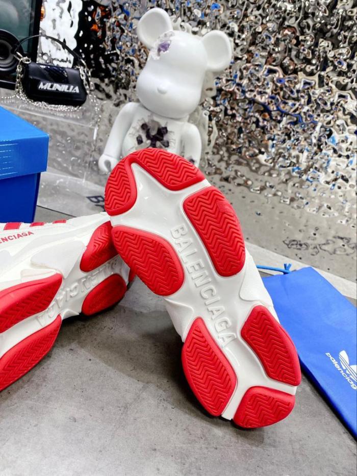 Balenciaga x adidas Triple S White Red