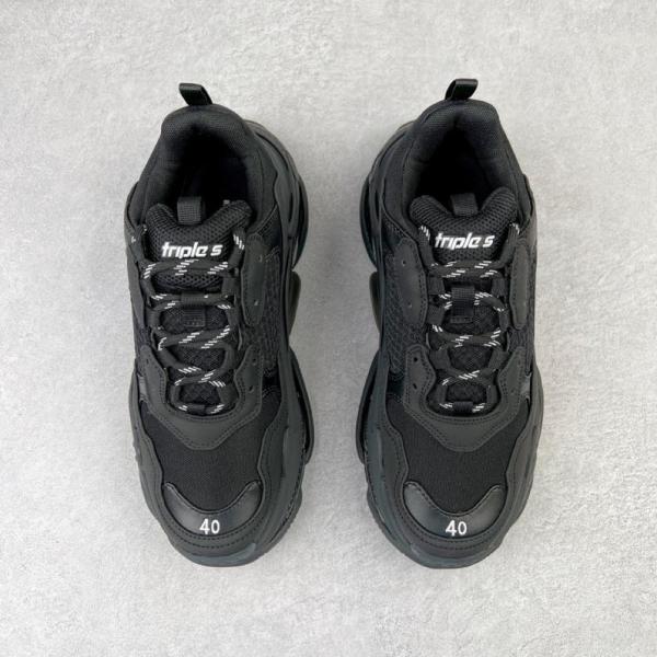Balenciaga Triple S Clear Sole Black