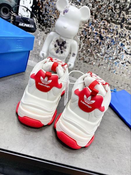 Balenciaga x adidas Triple S White Red