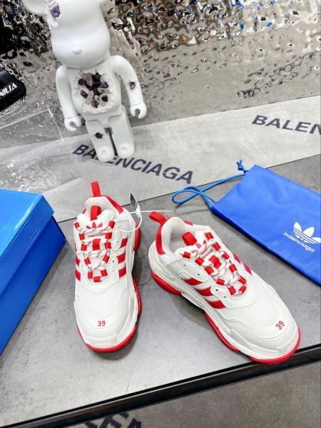 Balenciaga x adidas Triple S White Red