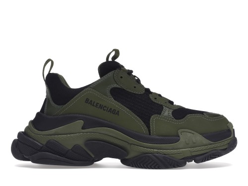 Balenciaga Triple S Dark Green Black