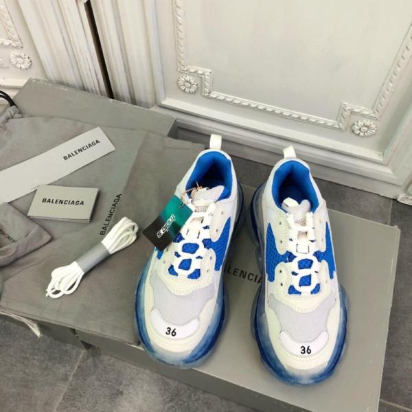 Balenciaga Triple S White Blue