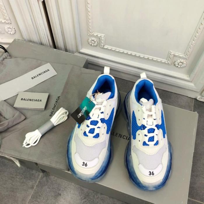 Balenciaga Triple S White Blue