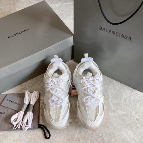 Balenciaga Track Clear Sole White