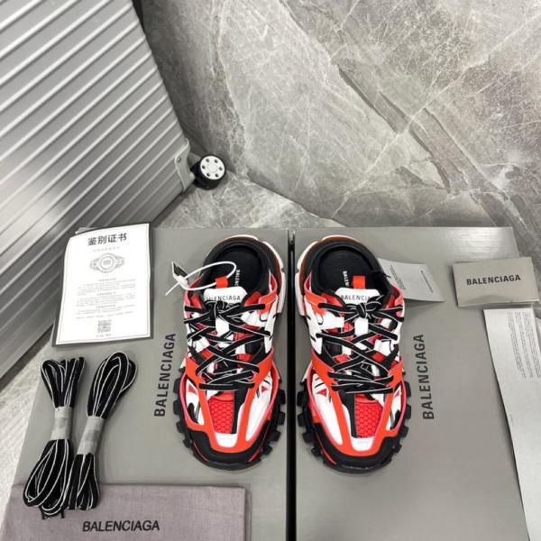 Balenciaga Track Mule Red White