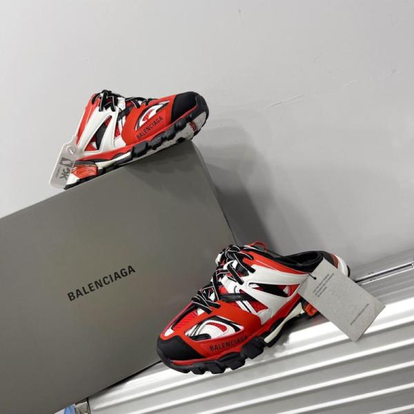 Balenciaga Track Mule Red White