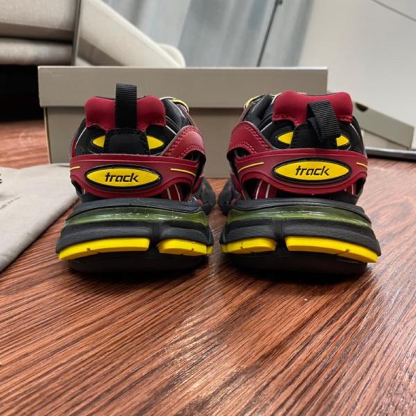 Balenciaga Track Trainers Burgundy Black