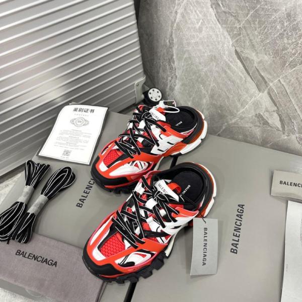 Balenciaga Track Mule Red White