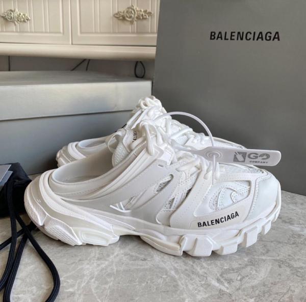 Balenciaga Track Mule White