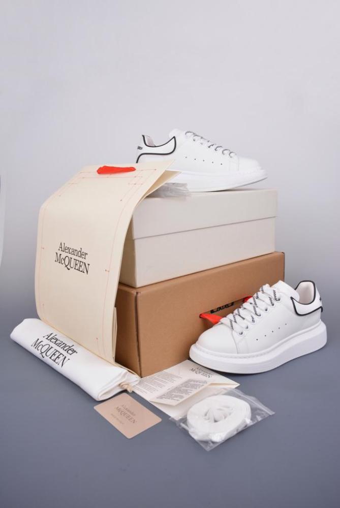 Alexander McQueen Oversized White Black Trim