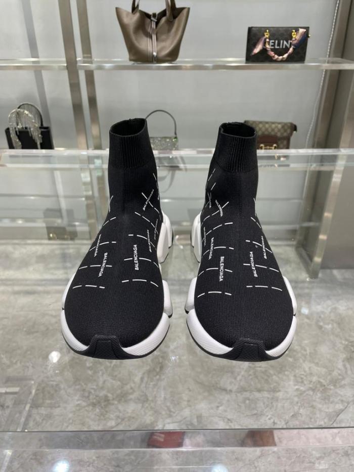 Balenciaga Speed 2.0 Black White Logo