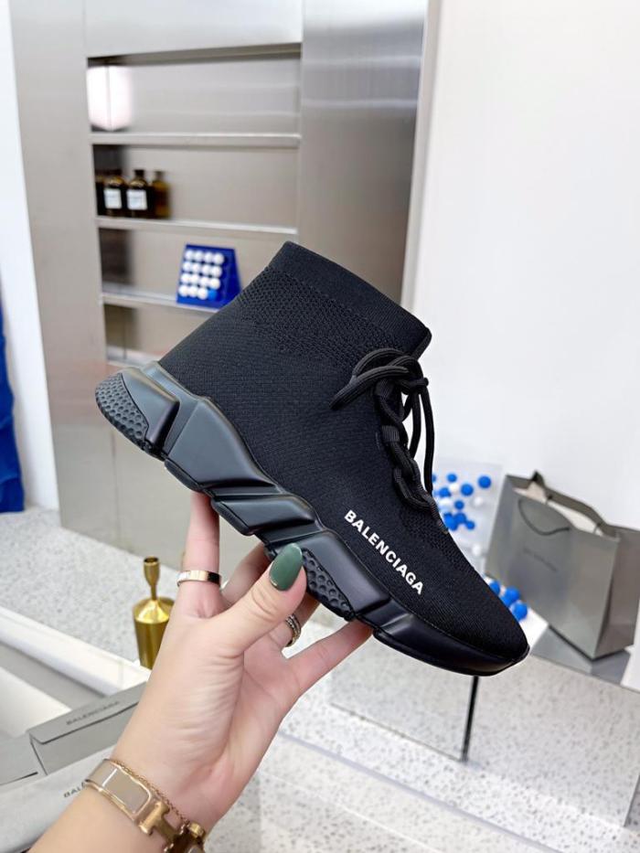 Balenciaga Speed Trainer Lace Up Black