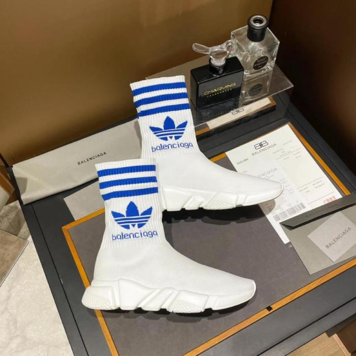 Balenciaga x adidas Speed Trainer White Blue