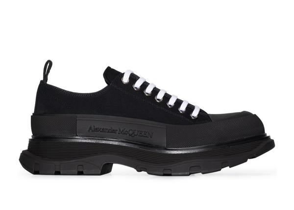 Alexander McQueen Tread Slick Low Lace Up Triple Black