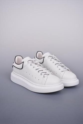 Alexander McQueen Oversized White Black Trim