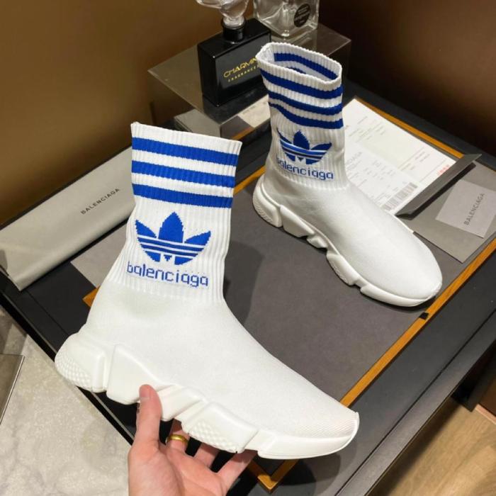 Balenciaga x adidas Speed Trainer White Blue