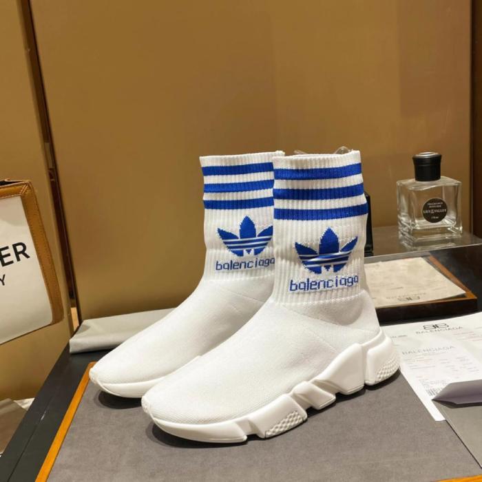 Balenciaga x adidas Speed Trainer White Blue