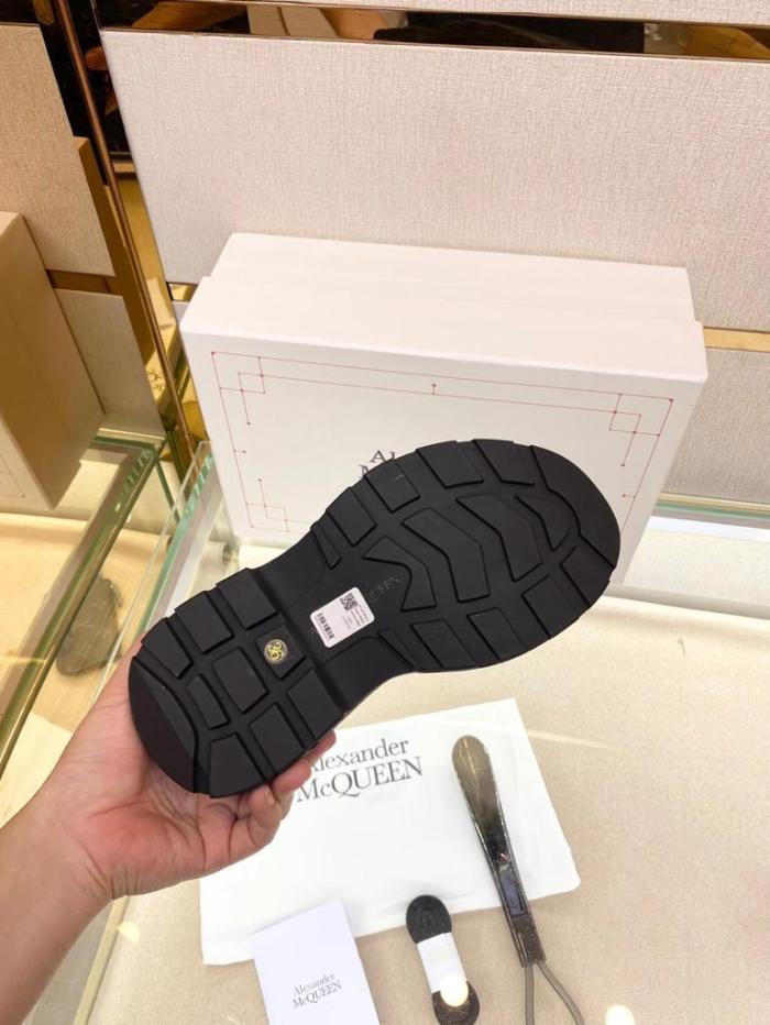 Alexander McQueen Tread Slick Lace Up Boot Black (W)